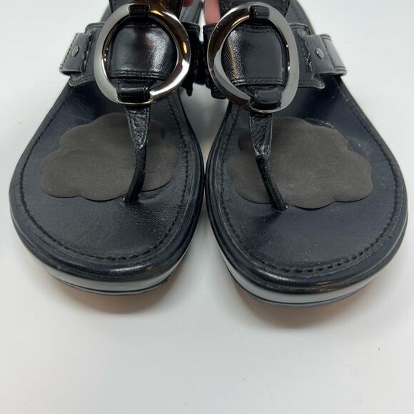 Cole Hann Nike Air Sandals Women's Size 9B Black Leather G Series - Picture 12 of 13